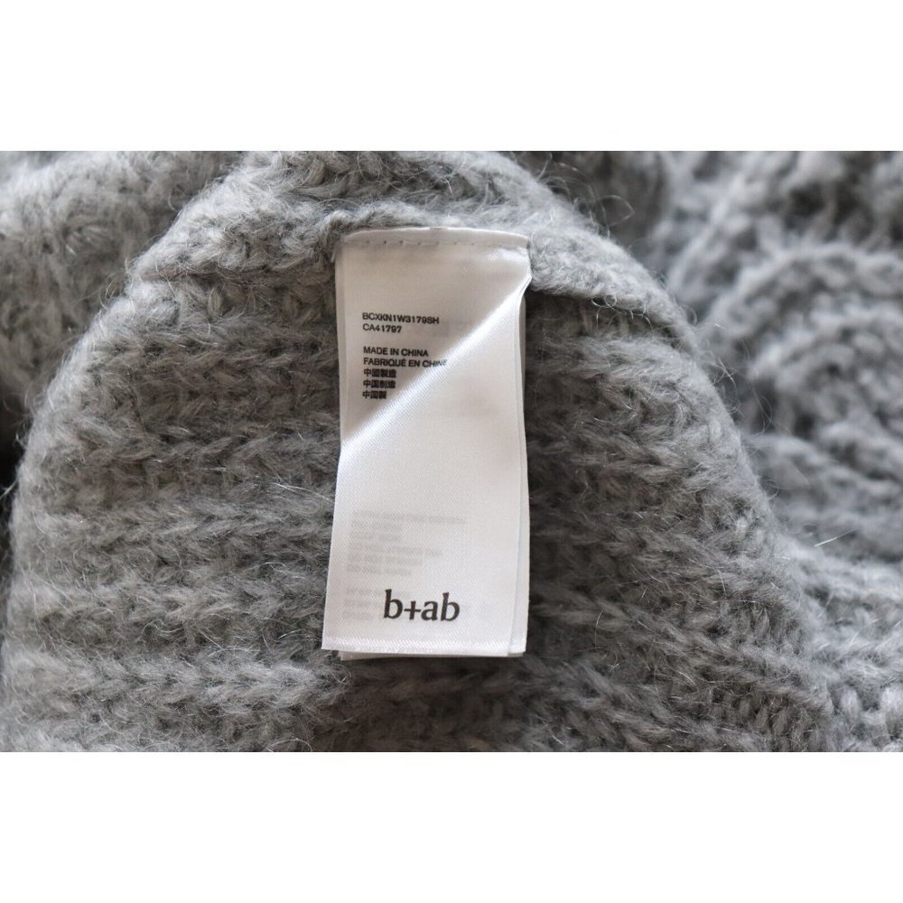 b+ab Women's Size Small Gray Layered Knit Jumper V-Neck Pullover Sweater $395 - Picture 9 of 11